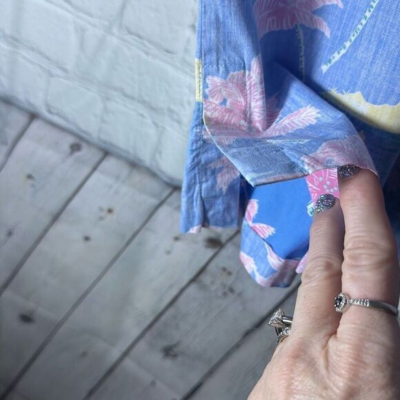 Reyn Spooner Hawaiian Shirt  Mens Button-Down size L Large Cotton - Picture 3 of 6